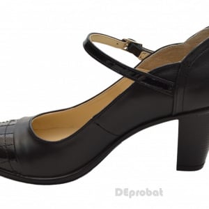 Pantofi dama piele naturala negri