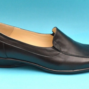 Pantofi dama piele naturala negri cu elastic