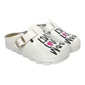 Saboti medicali Dr Feet 1100 alb - Live Love Woof - dama