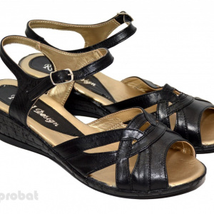 Sandale dama piele naturala negre cod S13
