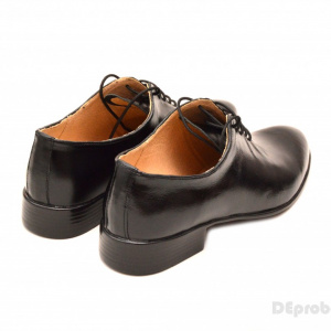 39 - Pantofi barbati piele naturala negri casual-eleganti cod P65N - LICHIDARE STOC 39 - Img 2