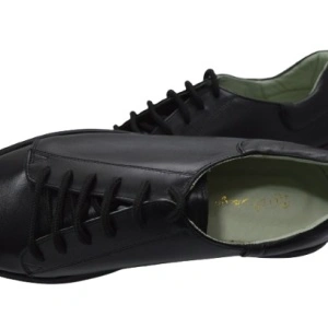 Pantofi barbati piele naturala negri stil adidas