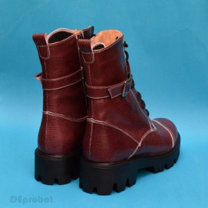 Bocanci bordo dama piele naturala sport-casual
