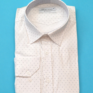 Camasa Slim Fit barbati alba cu model