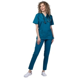 Costum medical PREMIUM unisex - pacific blue