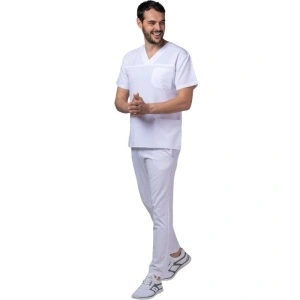 Costum medical Stellar unisex - alb