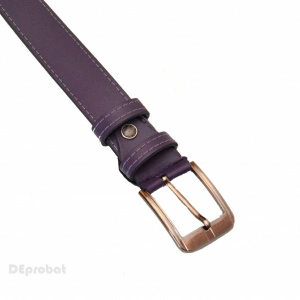 Curea piele naturala mov (latime 3,3 cm)