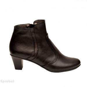 Ghete dama casual-elegante negre din piele naturala