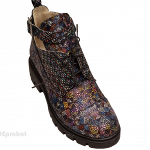 Ghete de vara multicolore dama din piele naturala