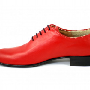 Pantofi barbatesti rosii piele naturala