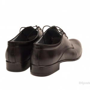 Pantofi barbati piele naturala negri casual-eleganti 