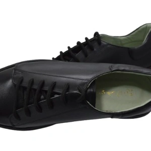 Pantofi barbati piele naturala negri stil adidas