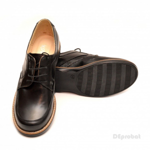 Pantofi dama casual din piele naturala negri