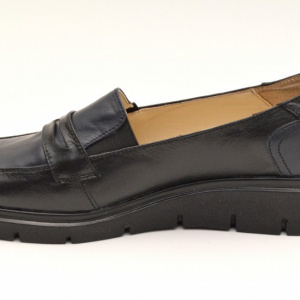 Pantofi dama casual-eleganti din piele naturala cu elastic cod P49 - Img 4