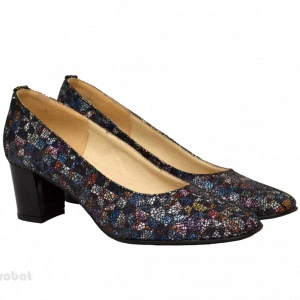 Pantofi dama eleganti din piele naturala multicolori cod P338