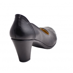 Pantofi dama eleganti negri din piele naturala