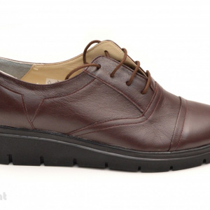 Pantofi dama maro casual-eleganti din piele naturala cod P47M - Img 3