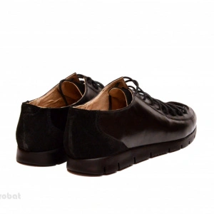 Pantofi dama negri casual-eleganti din piele naturala