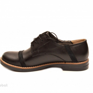 Pantofi dama negri casual-eleganti din piele naturala