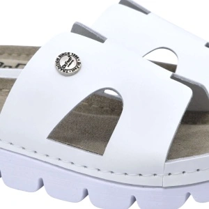 Papuci Dr Feet 9000 alb - dama