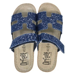 Papuci Dr Feet 9018 albastru jeans - dama