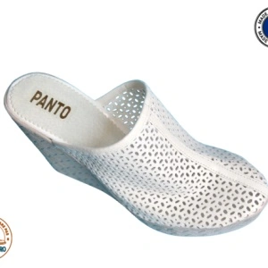Saboti albi dama eleganti din piele naturala cu platforma de 11 cm - Calitate premium