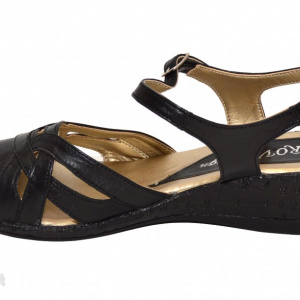 Sandale dama piele naturala negre