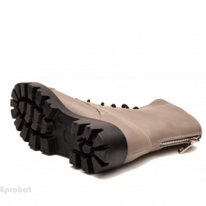 Bocanci gri dama piele naturala sport-casual
