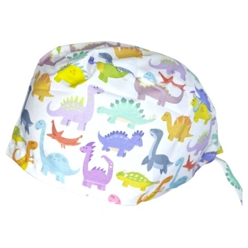 Boneta cu imprimeu de dinosauri colorati