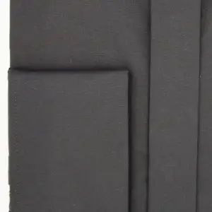 Cămașă bărbătească neagră slim fit din bumbac cu nasturi ascunși cu buton