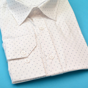 Camasa Slim Fit barbati alba cu model