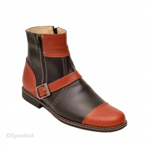 Ghete barbati piele naturala Maro casual-elegante cu fermoar
