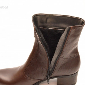 Ghete dama casual-elegante maro din piele naturala 