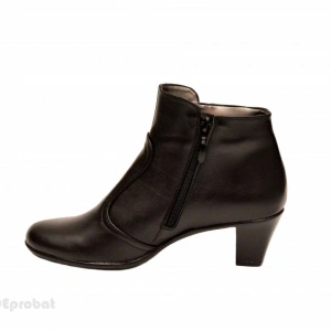 Ghete dama casual-elegante negre din piele naturala