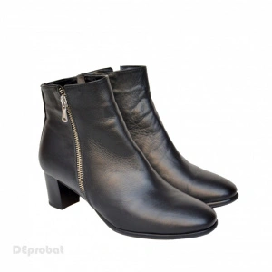 Ghete dama negre din piele naturala cod G304