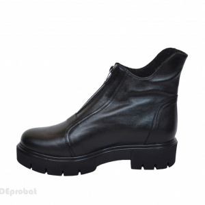 Ghete dama pentru primavara si toamna din piele naturala neagra