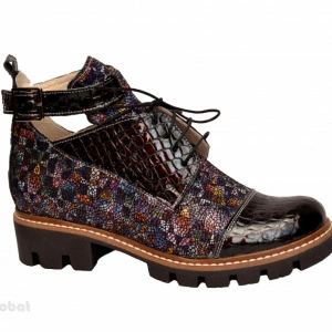 Ghete de vara multicolore dama din piele naturala