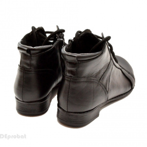 Ghete dama piele naturala Negre casual-elegante
