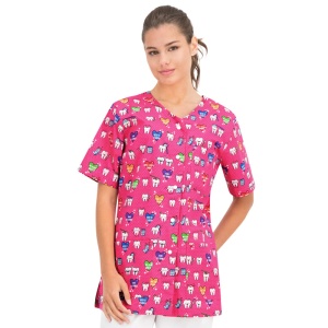 Halat medical roz cu dintisori - cu capse