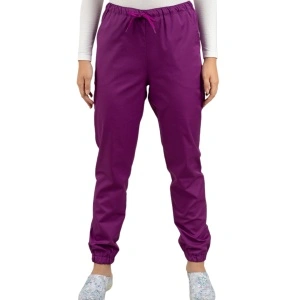 Pantaloni mov cu elastic la glezna - unisex - strech