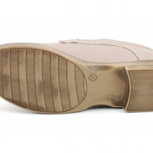 Pantofi dama bej casual-eleganti din piele naturala