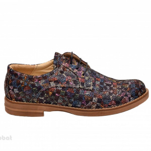 Pantofi dama colorati lucrati manual din piele naturala