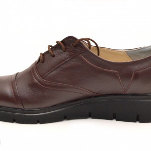 Pantofi dama maro casual-eleganti din piele naturala cod P47M - Img 4