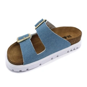 Papuci cu talpa ortopedica Leon 6010 jeans - dama