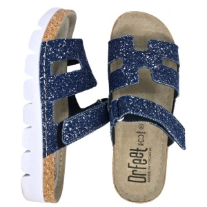 Papuci Dr Feet 9018 albastru jeans - dama
