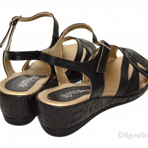Sandale dama piele naturala negre