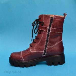 Bocanci bordo dama piele naturala sport-casual