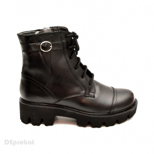 Bocanci dama piele naturala Negri sport-casual cod BOC13 - Made in Romania - Img 3
