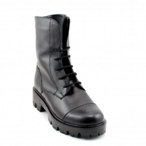 Bocanci negri dama piele naturala sport-casual