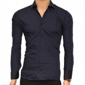 Camasa Slim Fit bleumarin - Camasa bleumarin barbati 